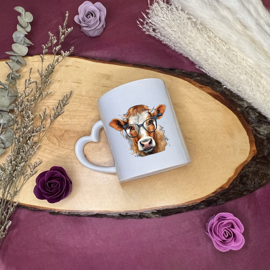 Kaffeetasse mit liebevollem Kuh-Design
